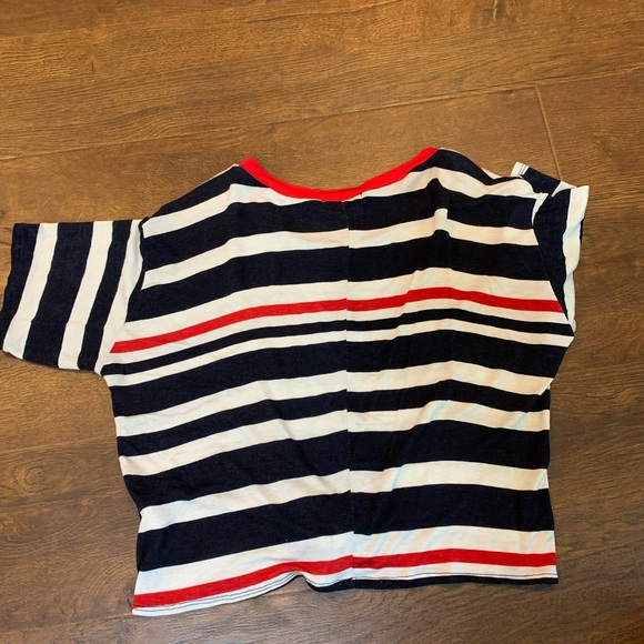 striped cropped tee - Picture 3 of 3